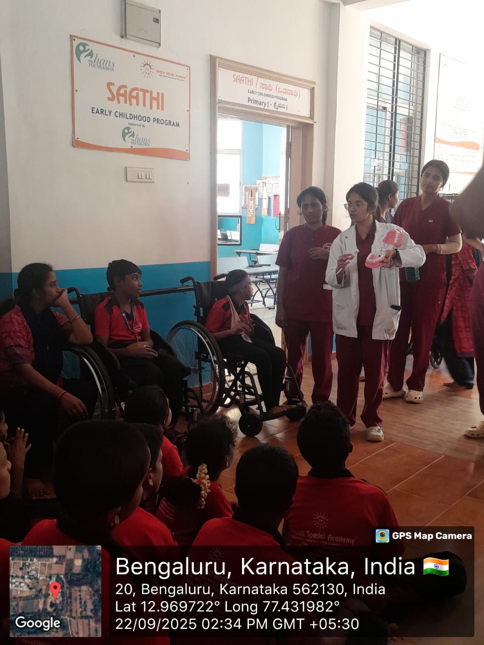 Dental screening at Shristi Special Academy
